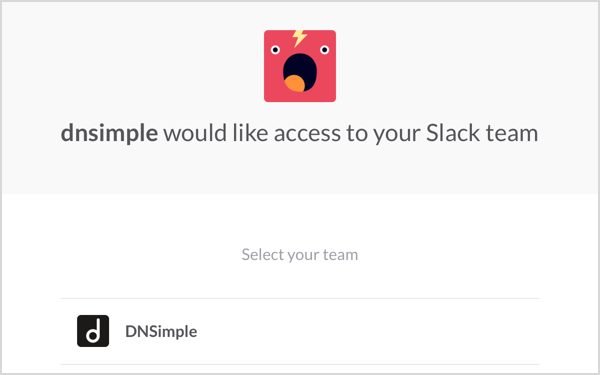 Slack Integration Step 2