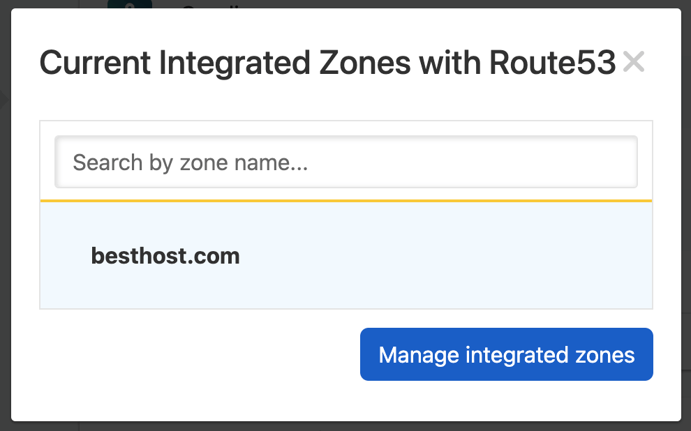 View imported Integrated Zones