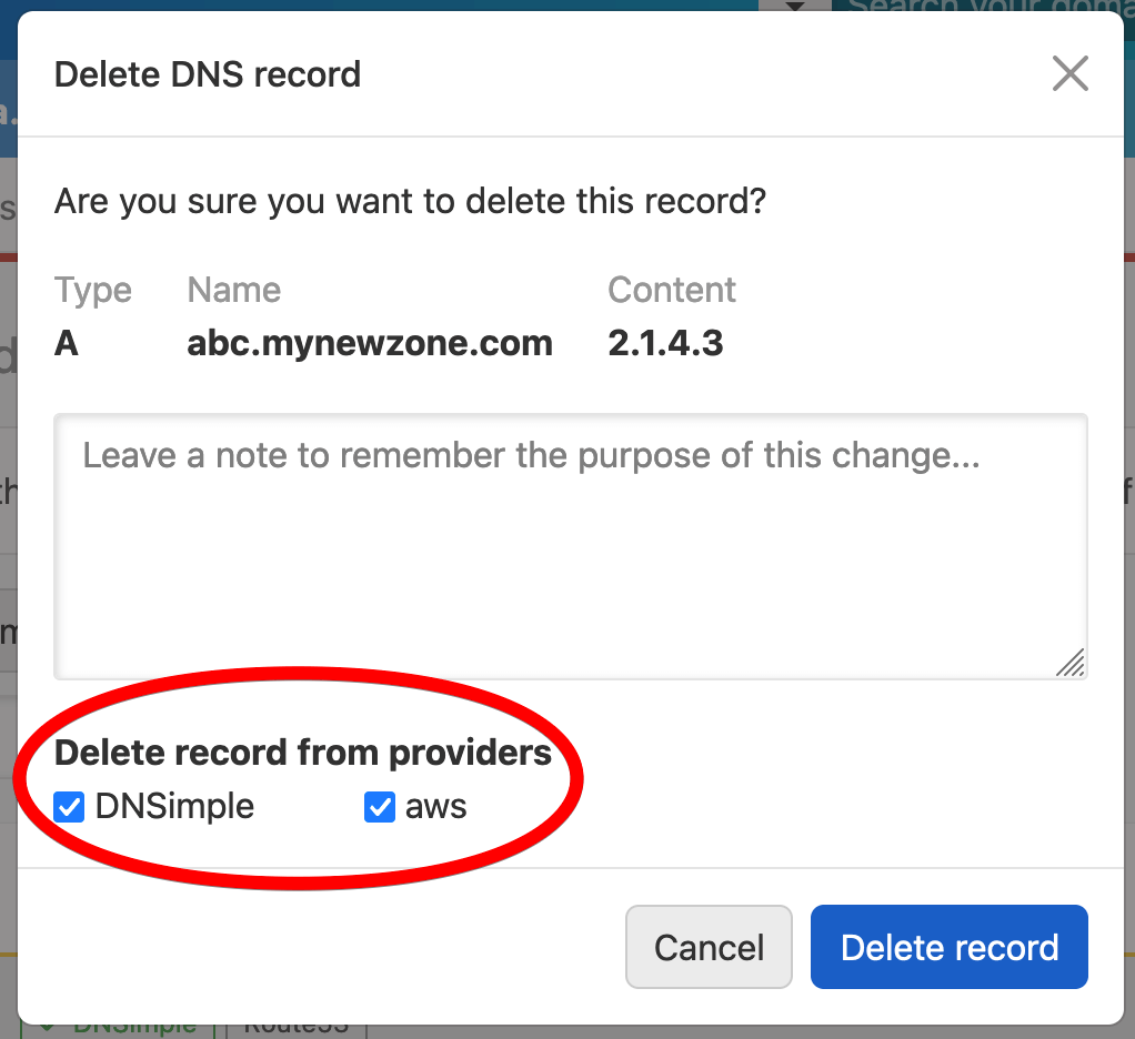 Deployment Editor Delete Record