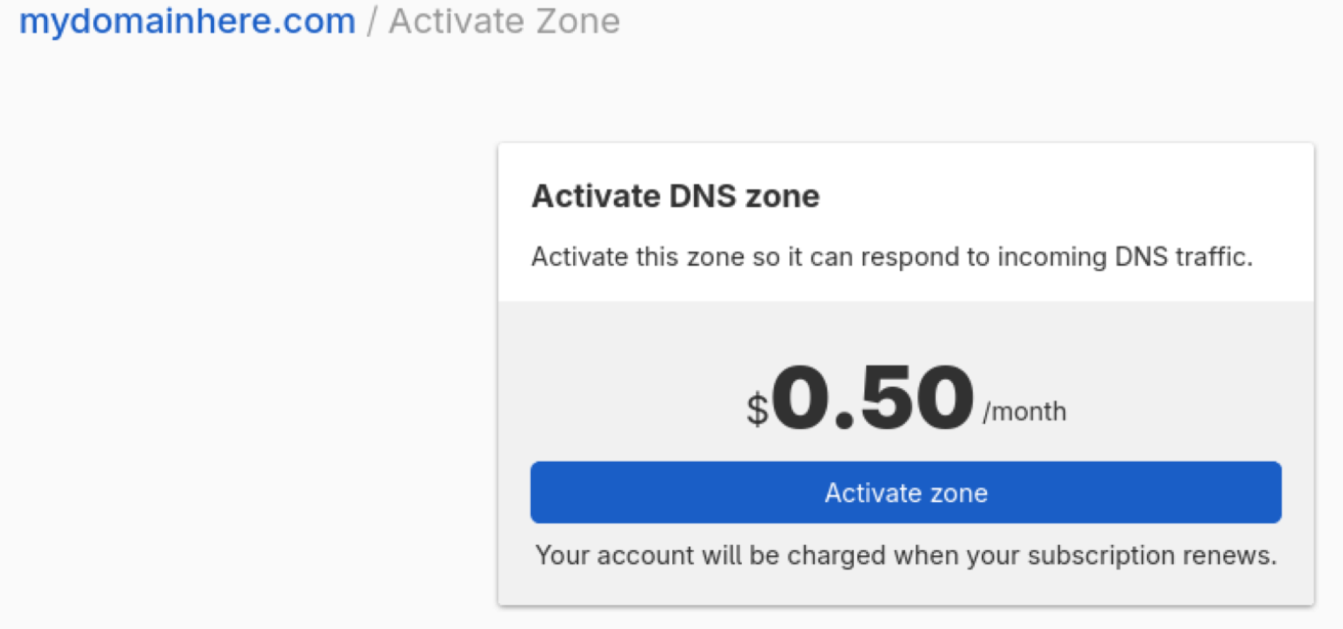 Activate Zone