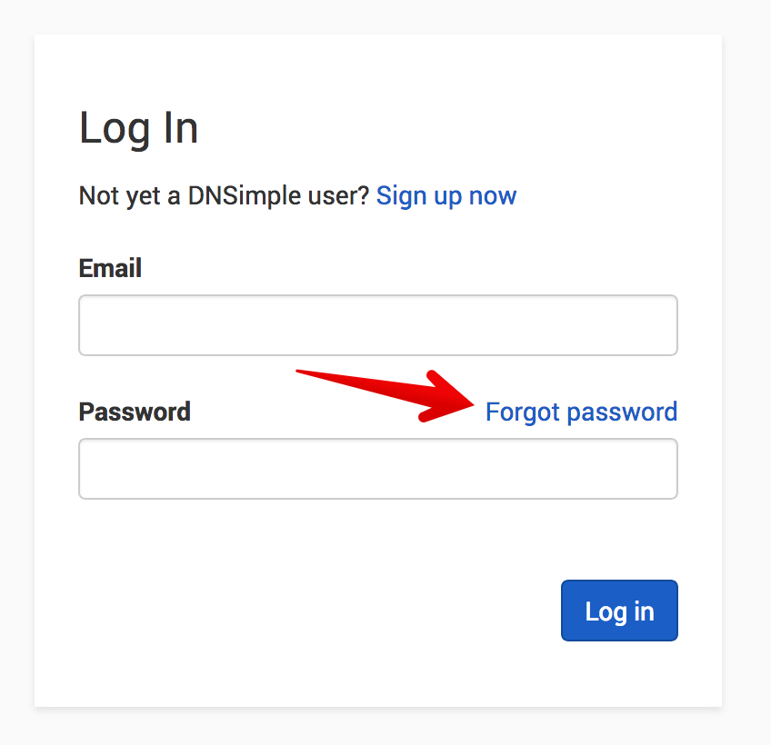 Login Screen Forgot Password Link